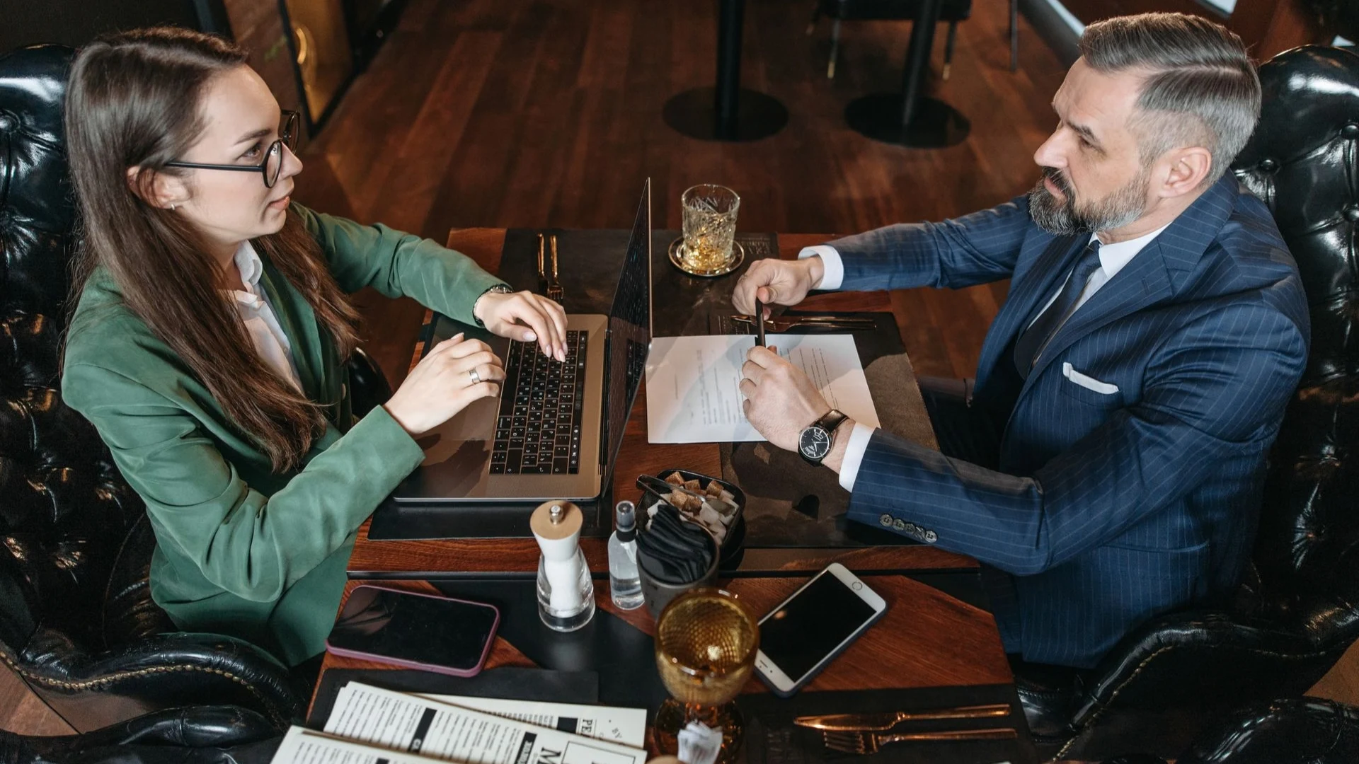 Restaurant valuation discussion between buyer and seller in Vancouver